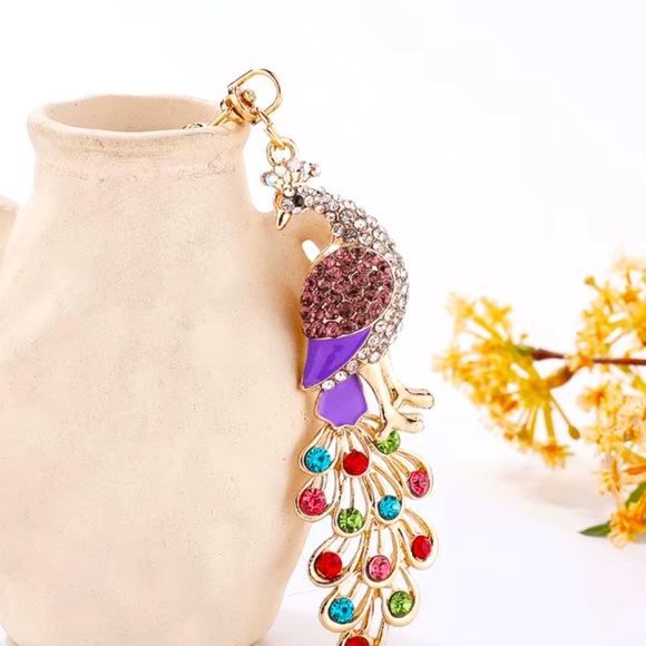 Handbags - Purple Peacock *HP* Bag Charm/Keychain GREAT GIFT ITEM!
